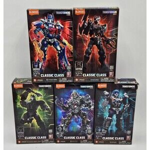 Blokees Transformers Classic Class Lot of 5 Optimus Scourge Mirage Megatron New
